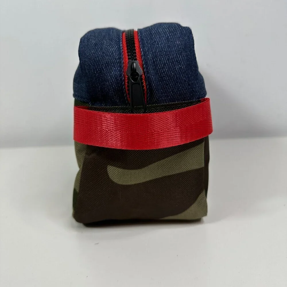 New Kimes Ranch Jeans Shave, Toiletry, Cosmetic Bag Camo, Denim